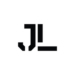 JL monogram logo design letter text name symbol monochrome logotype alphabet character simple logo