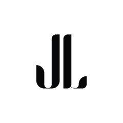 JL monogram logo design letter text name symbol monochrome logotype alphabet character simple logo