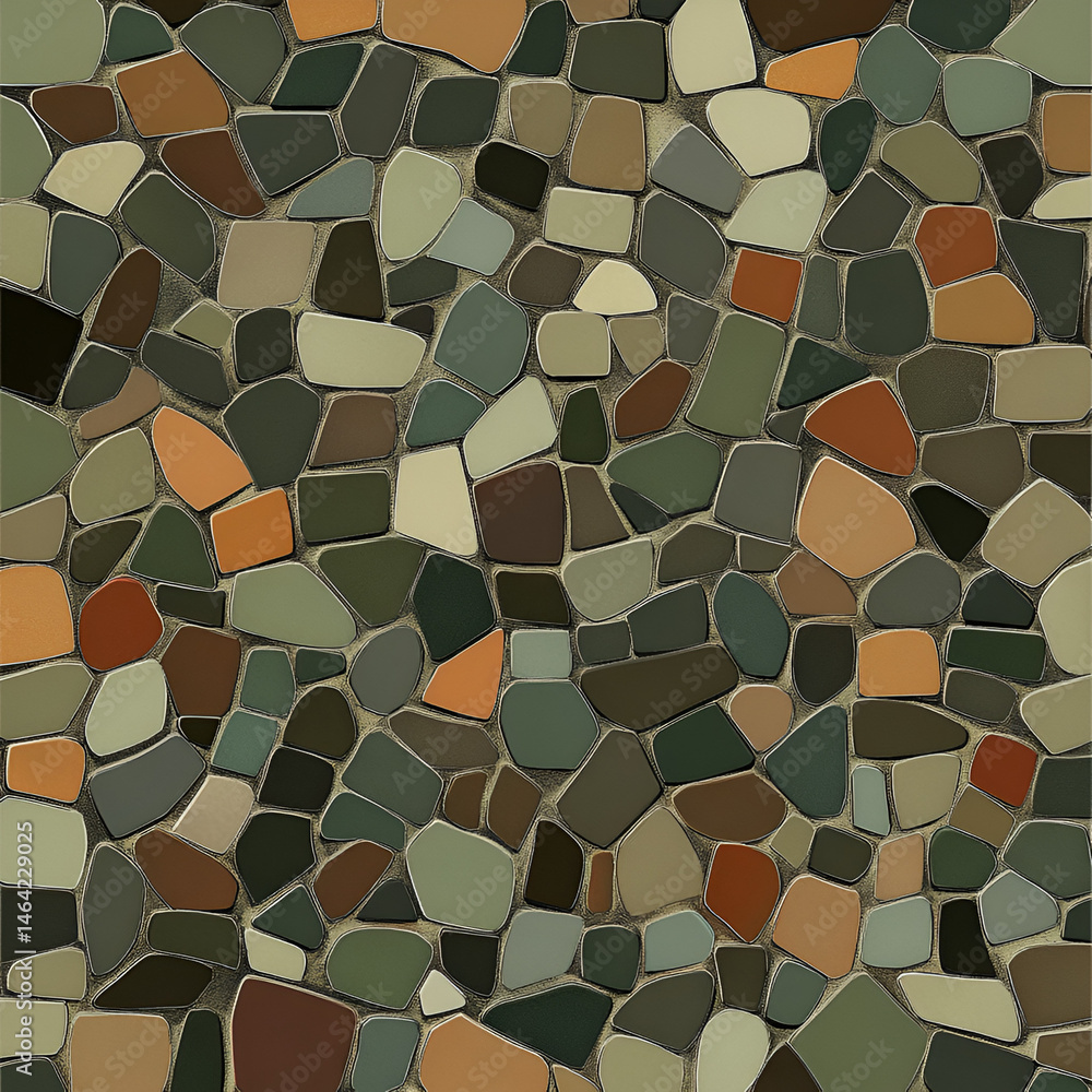 Poster abstract mosaic pattern creation digital artwork colorful textures artistic environment top-down vie