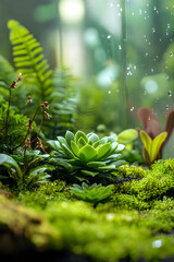 Enclosed Harmony: Exploring a Miniature Self-Sustaining Ecosystem Within a Glass Terrarium