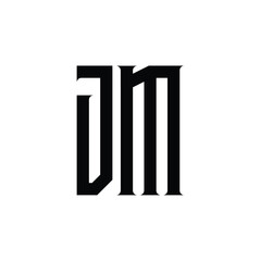 JM monogram logo design letter text name symbol monochrome logotype alphabet character simple logo