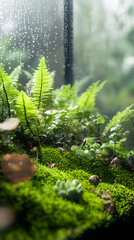 Enclosed Harmony: Exploring a Miniature Self-Sustaining Ecosystem Within a Glass Terrarium