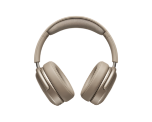 Elegant wireless headphones isolated on transparent background, png