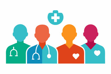 Medical Patient icon silhouette vector illustration