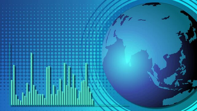 Global Economic Trends Animated Bar Graph Visualization - Powered by Adobe