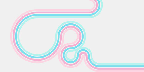 Abstract colorful 70s background vector. Vintage retro wallpaper with rainbow stripes and wavy lines.