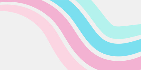 Abstract colorful 70s background vector. Vintage retro wallpaper with rainbow stripes and wavy lines.