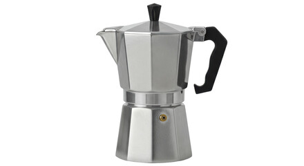 Isolated Silver Coffee Maker
