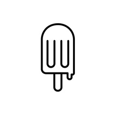 Simple ice cream stick icon