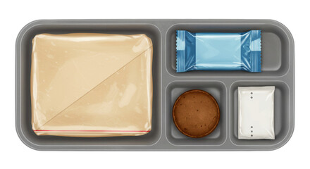 Isolated Packed food