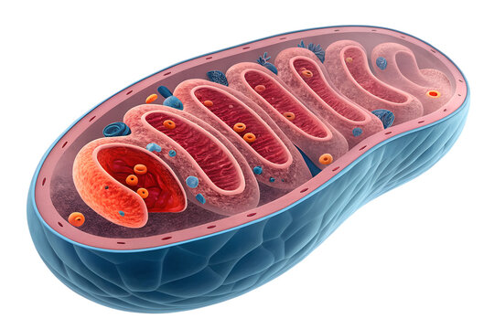 A virtual image from a science journal humans mitochondria isolated on transparent background.png