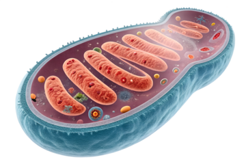 A virtual image from a science journal humans mitochondria isolated on transparent background.png