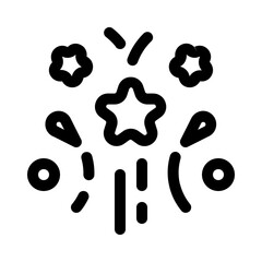 chupinazo icon with line style, perfect for user interface projects