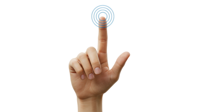 Isolated Finger Touch Screen