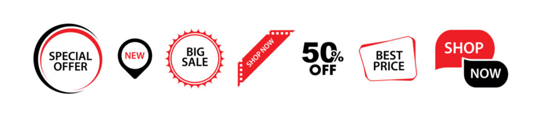 stickers with sale discount text	