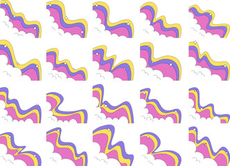 Groovy Retro Corner Frame
