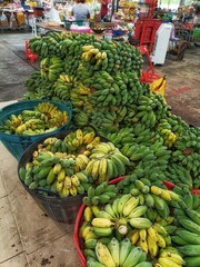 The bananas in the market