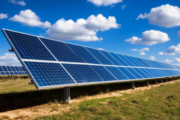 Factory utilizing solar panels on the roof generates clean energy in the midst of industrial activity and bustling chaos