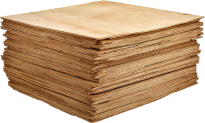 Stacked Plywood Sheets for Construction