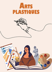 Matière scolaire Arts-plastiques rentrée des classes dessin histoire d el'art