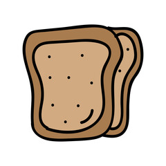 white bread vector illustrator 