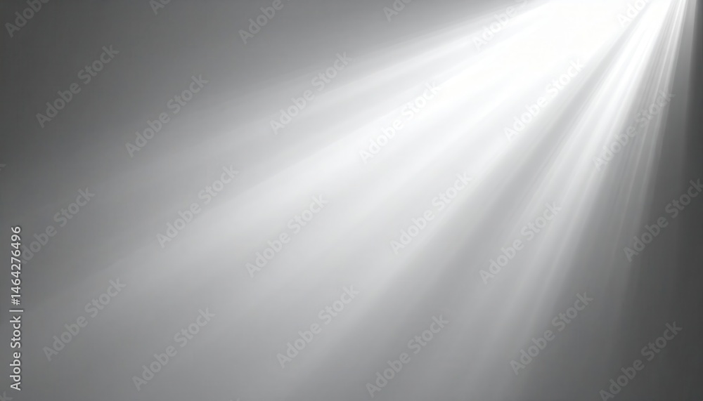 Aufkleber a soft beam of light breaks through a muted gray background, creating a serene and ethereal atmosphe