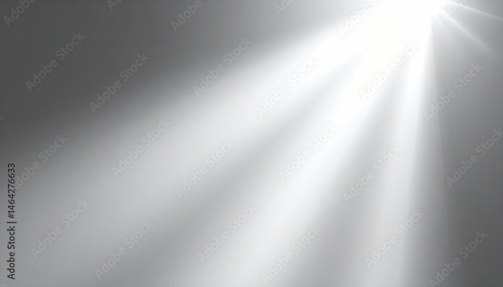 Poster a soft beam of light pierces through a misty background, creating a serene and ethereal atmosphere