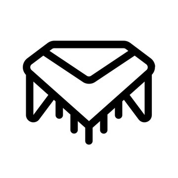 soutane icon with line style, perfect for user interface projects
