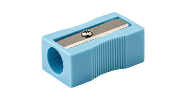 Isolated Blue Pencil Sharpener