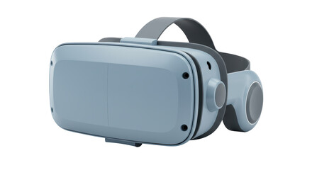 Isolated Blue VR Headset