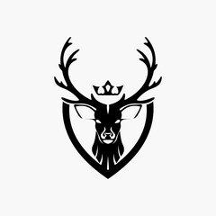 Deer logo vector template