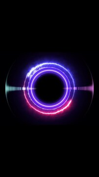 Vertical music equalizer, for music party, vertical 4k footage