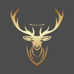 Deer logo vector template