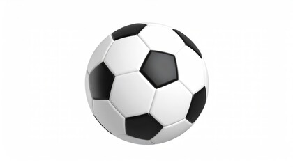 Classic Soccer Ball: A Striking Black and White Design