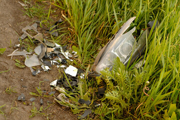 car crash on the road
