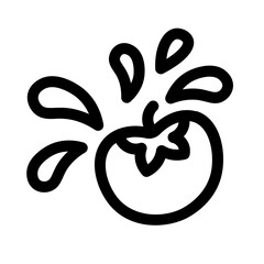tomato spray icon with line style, perfect for user interface projects