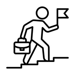 Career goal single icon