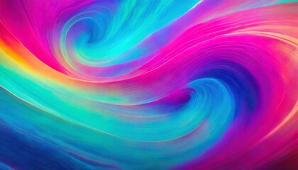Obraz premium A vibrant and dynamic abstract background with swirling gradients of magenta, cyan, and electric blue