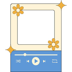Retro Music Player UI