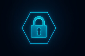 digital world background with left and digital shield for security image