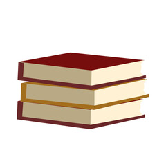 stack of books vector illustration
