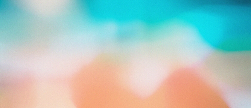 Soft pastel abstract noise grain gradient with peach turquoise tones, calm dreamy, wellness brand design themes, website banner header poster background wallpaper backdrop.
