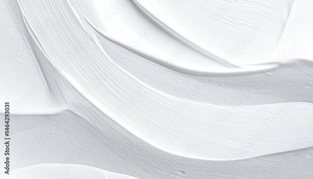 Poster textured white surface with smooth, flowing lines and subtle variations, creating a serene and minim