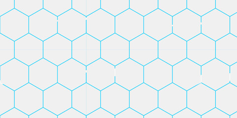 Honeycomb pattern with hexagon mesh. Texture bee comb grid. Flat vector illustration isolated on white background