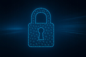digital world background with left and digital shield for security image