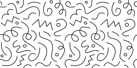Playful doodle background filled with colourful scribbles, shapes, and textured lines. A seamless design for posters, fabric, and children’s themes.
