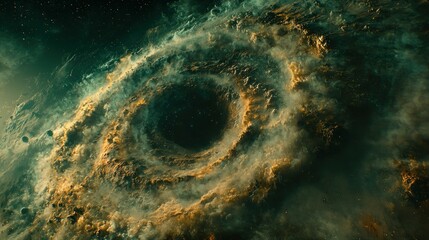 Whirlpool galaxy. Surreal celestial vista