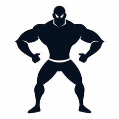 Wrestling silhouette vector illustration