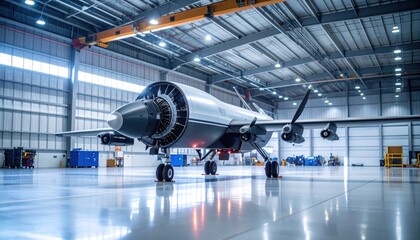 Experimental Aircraft in Hangar