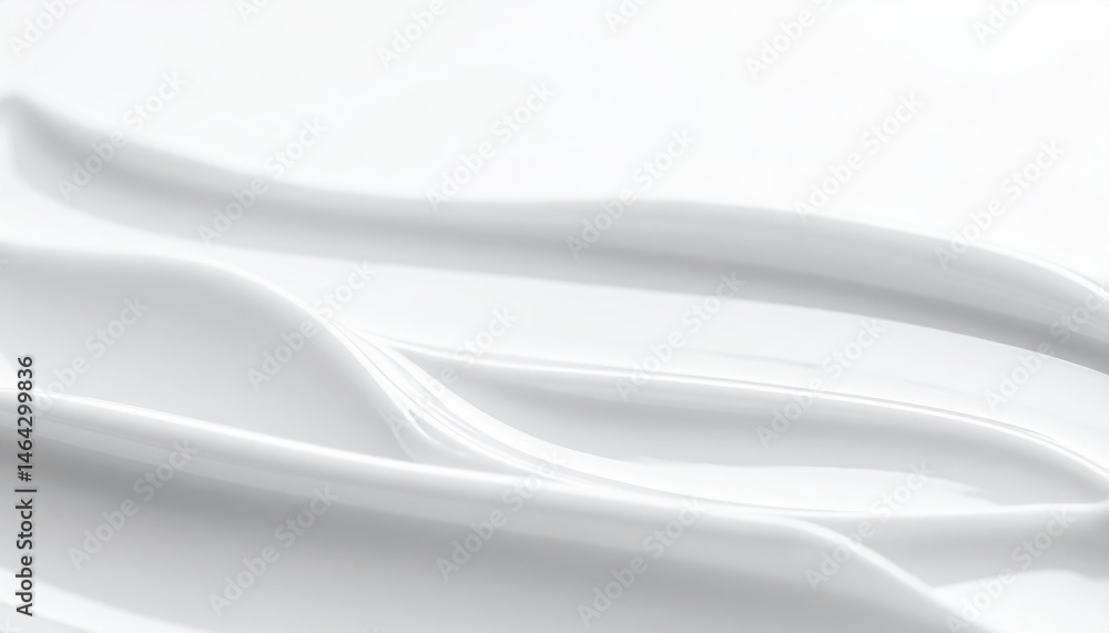 Poster smooth, flowing lines of white create an abstract pattern, evoking a sense of calm and simplicity in